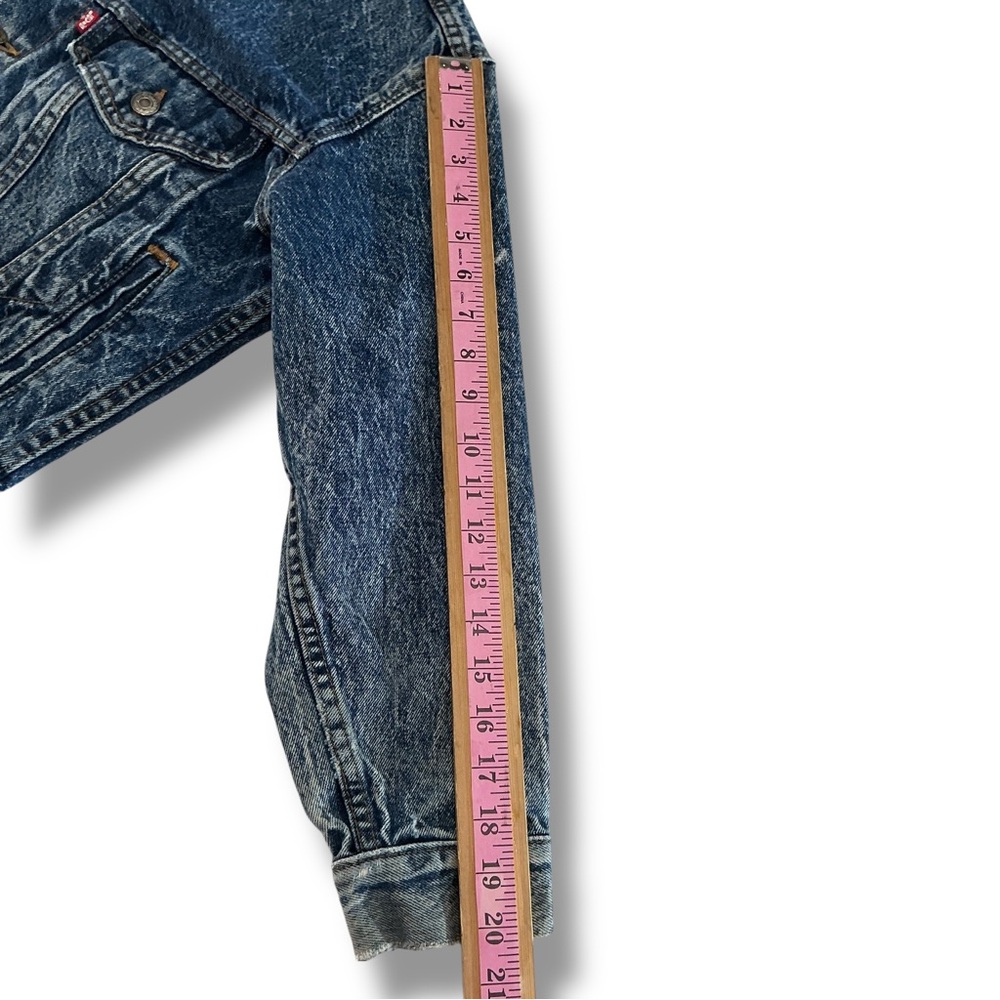 Stone Washed Acid Washed Jean Jacket - Picture 10 of 14